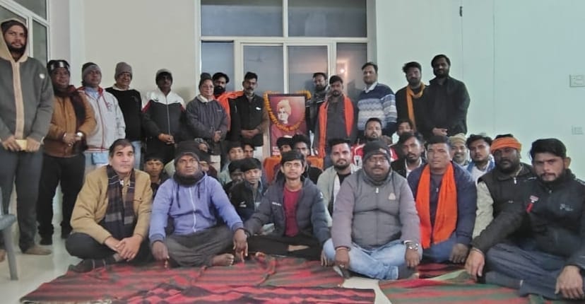 देवली ,विश्व हिंदू परिषद एवं बजरंग दल देवली नगर द्वारा राष्ट्र निर्माण के प्रणेता स्वामी विवेका�