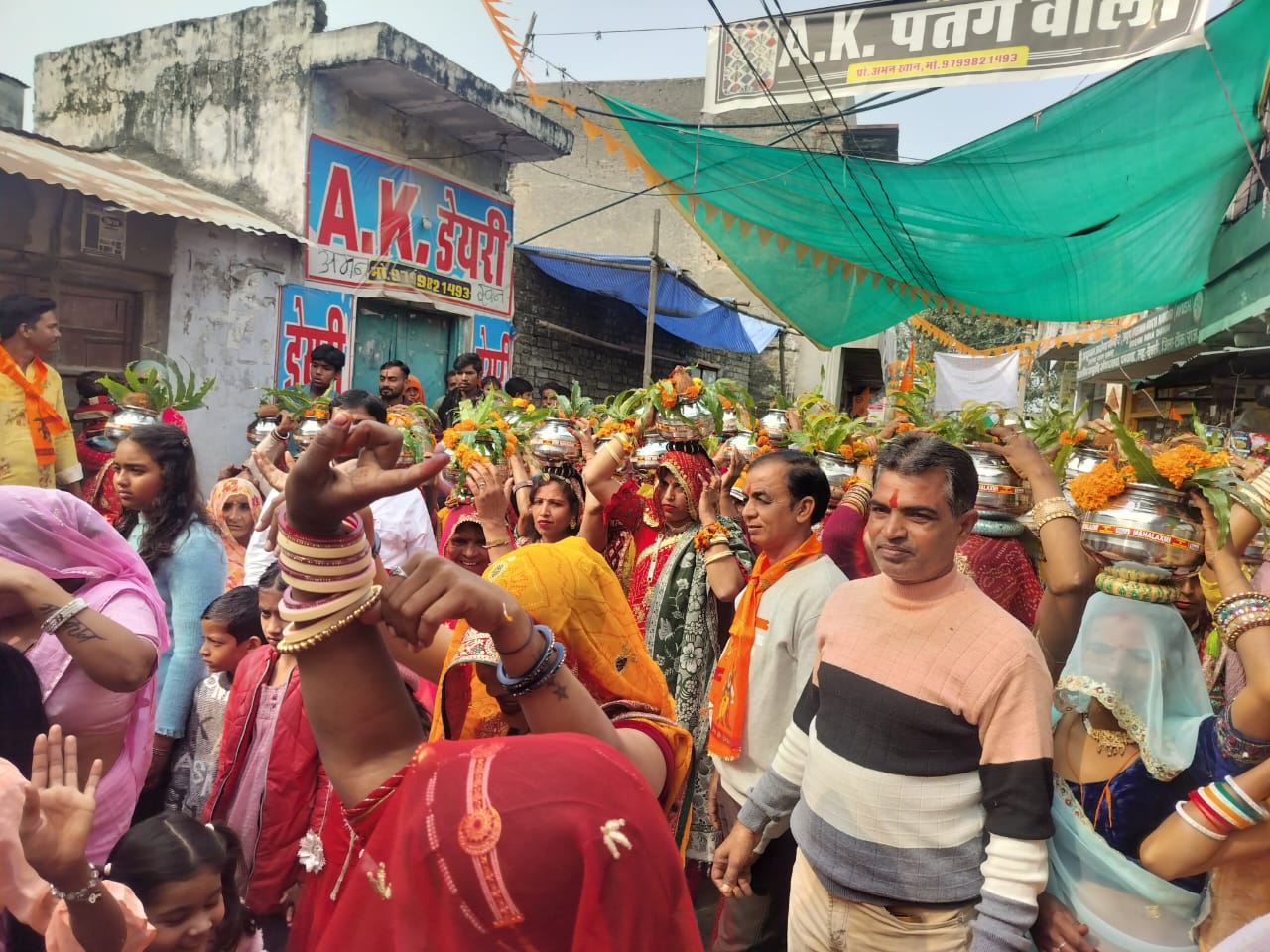 देवली ,राष्ट्रीय स्वयंसेवक संघ के शताब्दी वर्ष को लेकर रविवार को पनवाड़ ग्राम में विराट सकल हिंद�