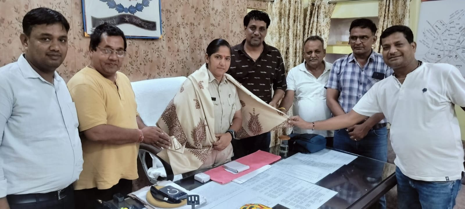 देवली,नव नियुक्त थाना प्रभारी का व्यापार महासंघ ने किया स्वागत