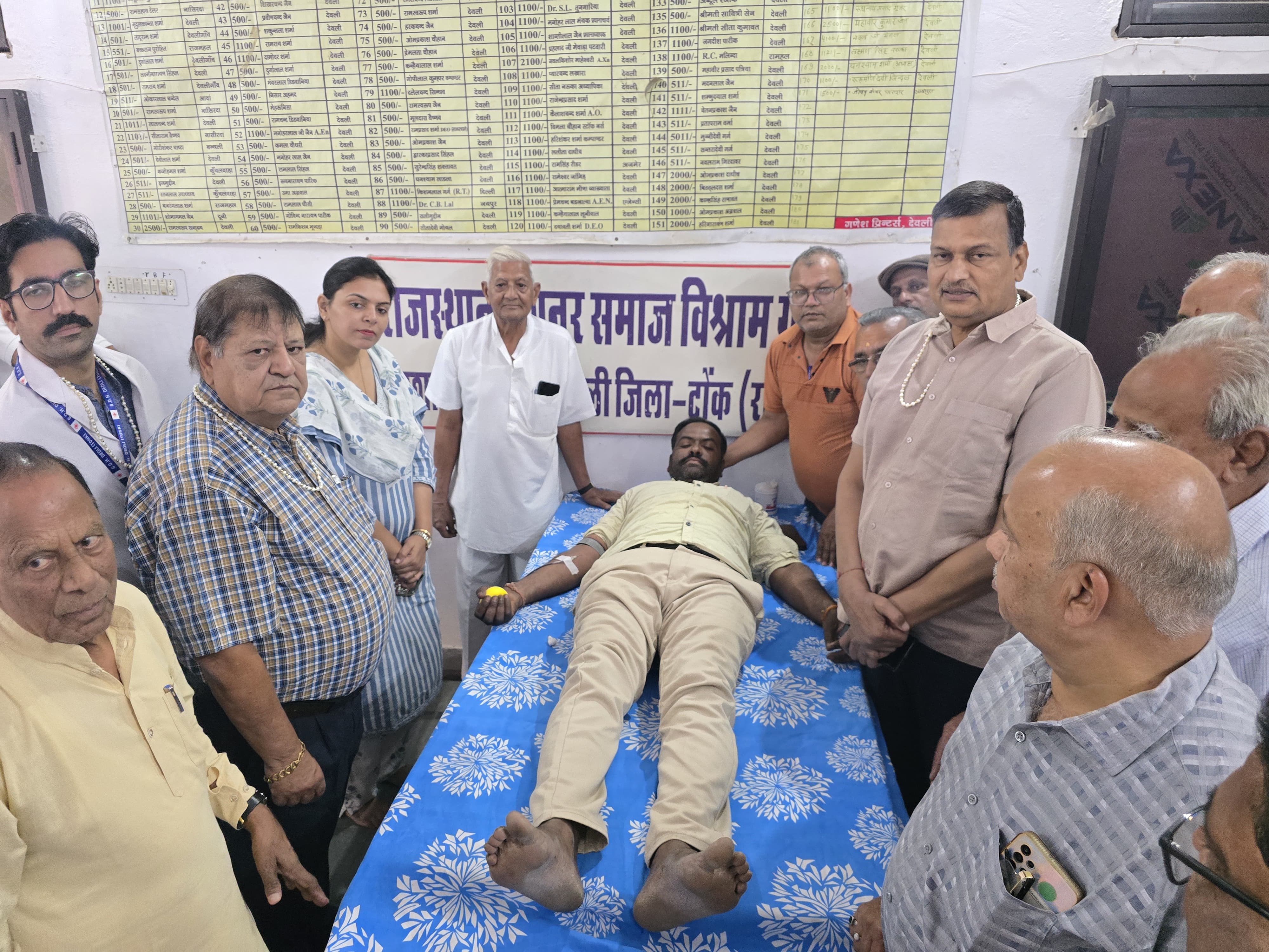 विकसित भारत जन सेवा अभियान के अंतर्गत लगा रक्तदान शिविर*