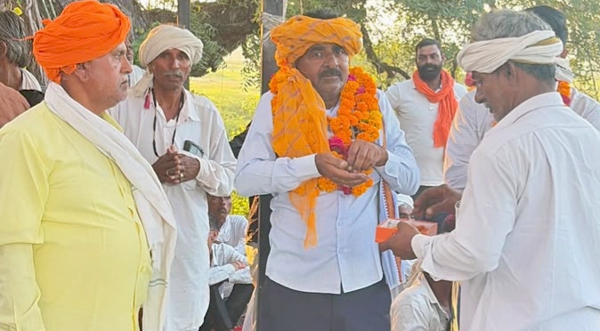 भामाशाह नीरज मीणा ने एक बीघा जमीन ग्रामीणों को की दान