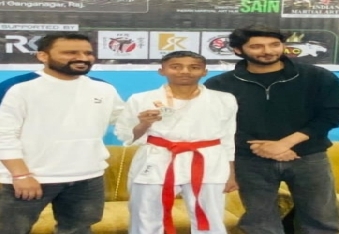 देवली,देवली क्षेत्र के सावंतगढ़ में रहने वाले राहुल कुमार ने इंटर डोजो कराटे चैंपियनशिप में सिल