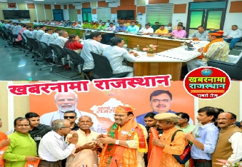 देवली.,राजस्थान सेन समाज एवं नाइन जाग्रति मंच संस्थान के  प्रतिनिधि मंडल ने मुख्यमंत्री मुलाकात 