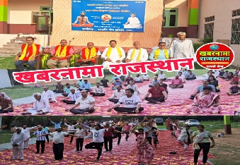 टोंक,7 दिवस योग शिविर का समापन पतंजलि योग समिति टोंक के तत्वावधान में स्थानीय भुनेश्वरी आई टी आई  ट