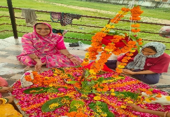 देवली, फुलेरा दोज के अवसर पर भीलवाड़ा जिले के हनुमान नगर क्षेत्र के प्रेम गार्डन में शिव मंदिर का �