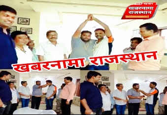 भाजपा प्रत्याशी ललित तेजी के पक्ष में निर्दलीय प्रत्याशी प्रताप विश्वास ने अपना समर्थन दिया