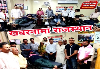 स्वर्गीय सुरेंद्र पाल सिंह चौधरी की पुण्यतिथि पर रक्तदान शिविर, 41 यूनिट रक्त एकत्रित
