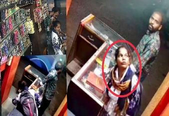 मोबाइल शॉप में युवक-युवती का ‘हाथ साफ नकदी पार,सीसीटीवी में कैद हुई वारदात
