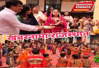 आदर्श इंडियन पब्लिक स्कूल, देवली में डांडिया उत्सव की धूम, 