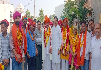 नवनिर्वाचित सरपंच ने विजय जुलूस निकाल, मतदाता जताया आभार